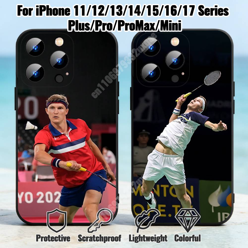 Badminton Denmark - Coque de téléphone en silicone souple