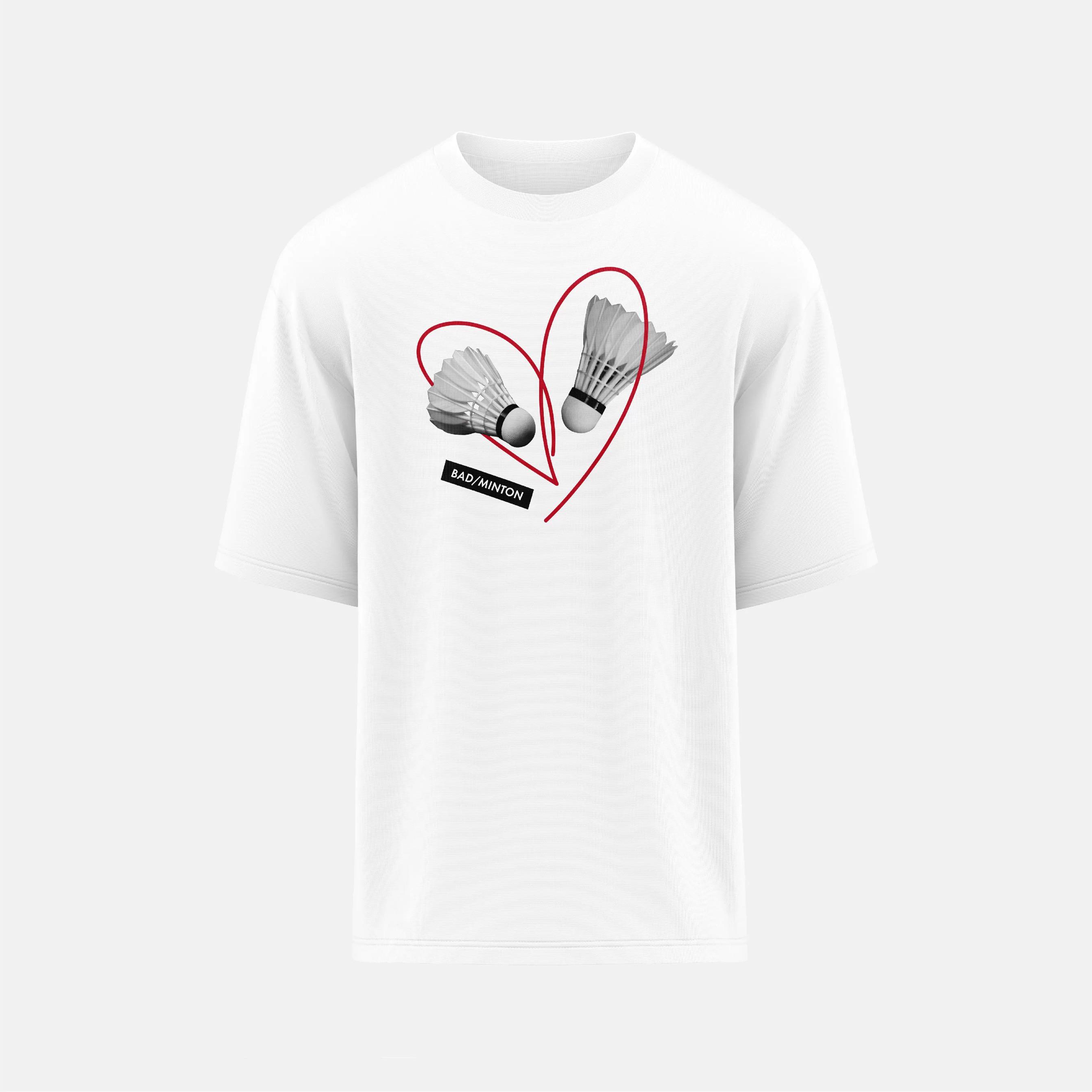 Badminton Youth - T-shirt de badminton en coton épais